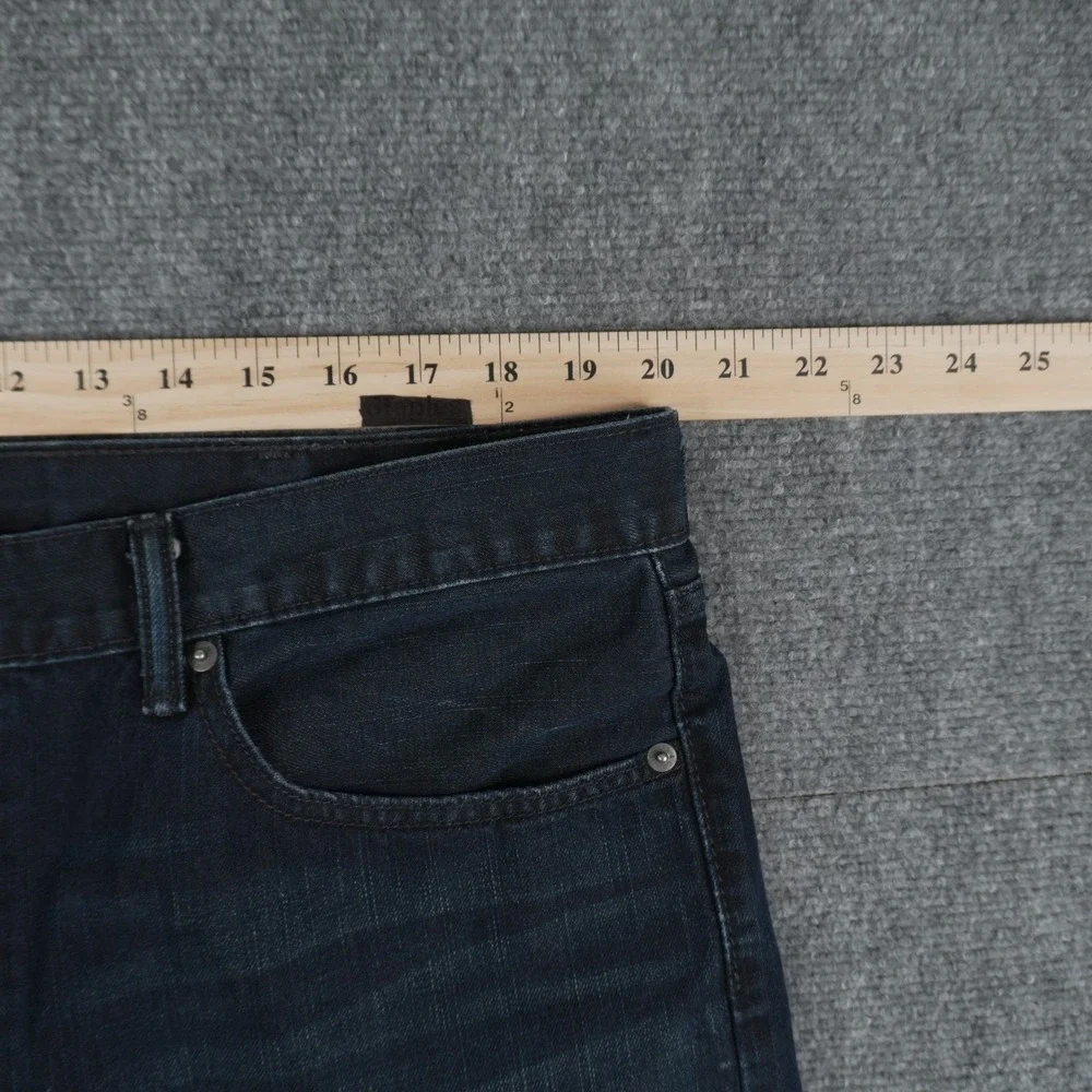 Levi's 505 Jeans Mens‎ 38x32 Dark Wash Regular Fit Straight Leg Blue Denim